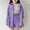 Purple, variant on RTKFRFLM Girls 2-Piece Shirt Set Solid Color Long Sleeve Lapel Top and High Waist Pocket Shorts Outfit Stylish Classic Summer Fall Clothes for Big Girls and Ages 5-14 Years