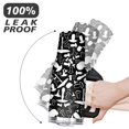 thumbnail image 6 of 40oz Balck and White Mushroom Stainless Steel Flip Straw Tumbler Spill Proof Travel Cup Double Wall Vacuum Insulated Coffee Mug with Top Handle, 6 of 6