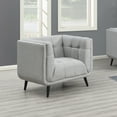 thumbnail image 2 of AC Pacific Mid-Century Modern Gray Living Room Accent Chair, 2 of 5