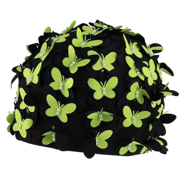 Gorro de natación mujer shamjiam Negro Amarillo Fucsia Blanco Naranja 22x15cm