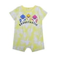 thumbnail image 2 of License Baby Boys & Toddler Boys Baby Shark Rompers, 2pc Pack (0-3M-24M), 2 of 5