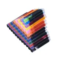 thumbnail image 2 of 12PCS/Set Colourful Ink Sac Fountain Pen Ink Cartridges Refills Ink 3.4mm Blue Black Refills Drawing School Office Supplies 12PC color, 2 of 6