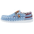 thumbnail image 2 of Mens Hey Dude Wally Americana Denim Star Casual Shoe, 2 of 5