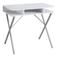 thumbnail image 3 of Monarch Specialties Computer Desk, Home Office, Laptop, Storage Shelves, 31"l, Work, Metal, Laminate, White, Grey, Contemporary, Modern, 3 of 3