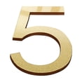 thumbnail image 1 of Golden Acrylic 3D Stickers - High-Quality Material. Self-Adhesive, for Room Numbers, Commercial Signage, Custom Combinations, 1 of 6