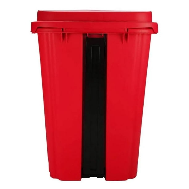 Bote Rojo Para Residuos Peligrosos Cesto De Pedal Para Residuos
