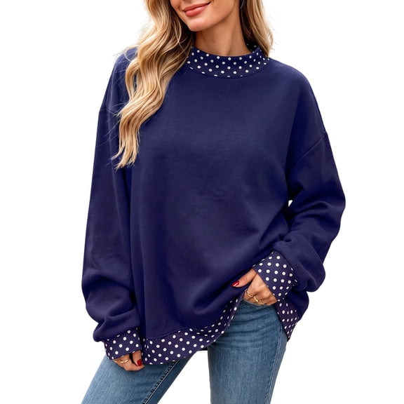 Azrian Women’s Mock Neck Sweatshirt,Long Sleeve Casual Pullover Sizes S-3XL