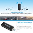 thumbnail image 4 of 1200Mbps Wireless USB WIFI Adapter 802.11AC Dual Band 2.4G And 5.8G Wireless WIFI Dongle for Windows 7/8/10,XP, Mac, OS, 4 of 8