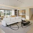 thumbnail image 3 of Magic Home Power Recliner Sofa Couch Set, 4 Seat Electric Recliner with Heating, USB Ports for Families and Friends, Modern Electric Recliner Sofa for Living Room Home Theater, Beige, 3 of 16