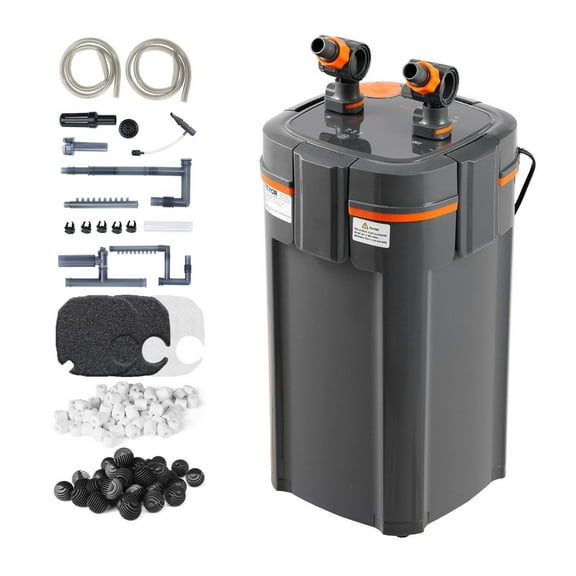 Aquarium Filter 264GPH, 75 Gallon Canister Filter, Quiet Internal Filter with UV Protection, Submersible Power Filter with Multiple Function for Fish Tanks