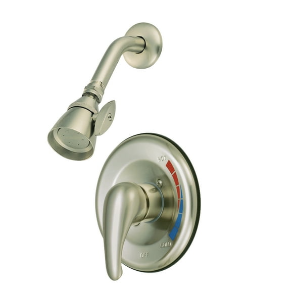 Kingston Brass KB658TSO Single-Handle Pressure Balanced Shower Faucet, Trim Only, Brushed Nickel