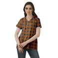 thumbnail image 2 of Moomaya Chemise Tunique Style Enveloppant pour Femmes en Coton Décontracté Col Classique Boutonné, 2 of 6