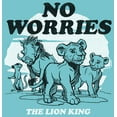 thumbnail image 2 of Girl's Lion King No Worries Cartoon  Graphic Tee Tahiti Blue Small, 2 of 4