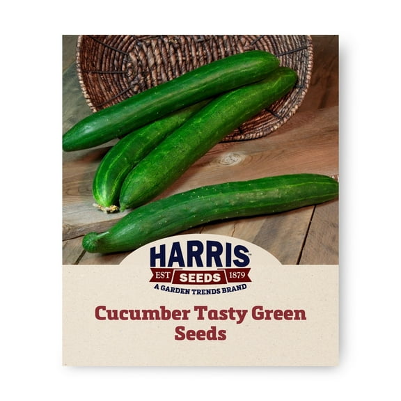 Harris Seeds Cucumber Tasty Green, Organic, Non-GMO, 50 Count