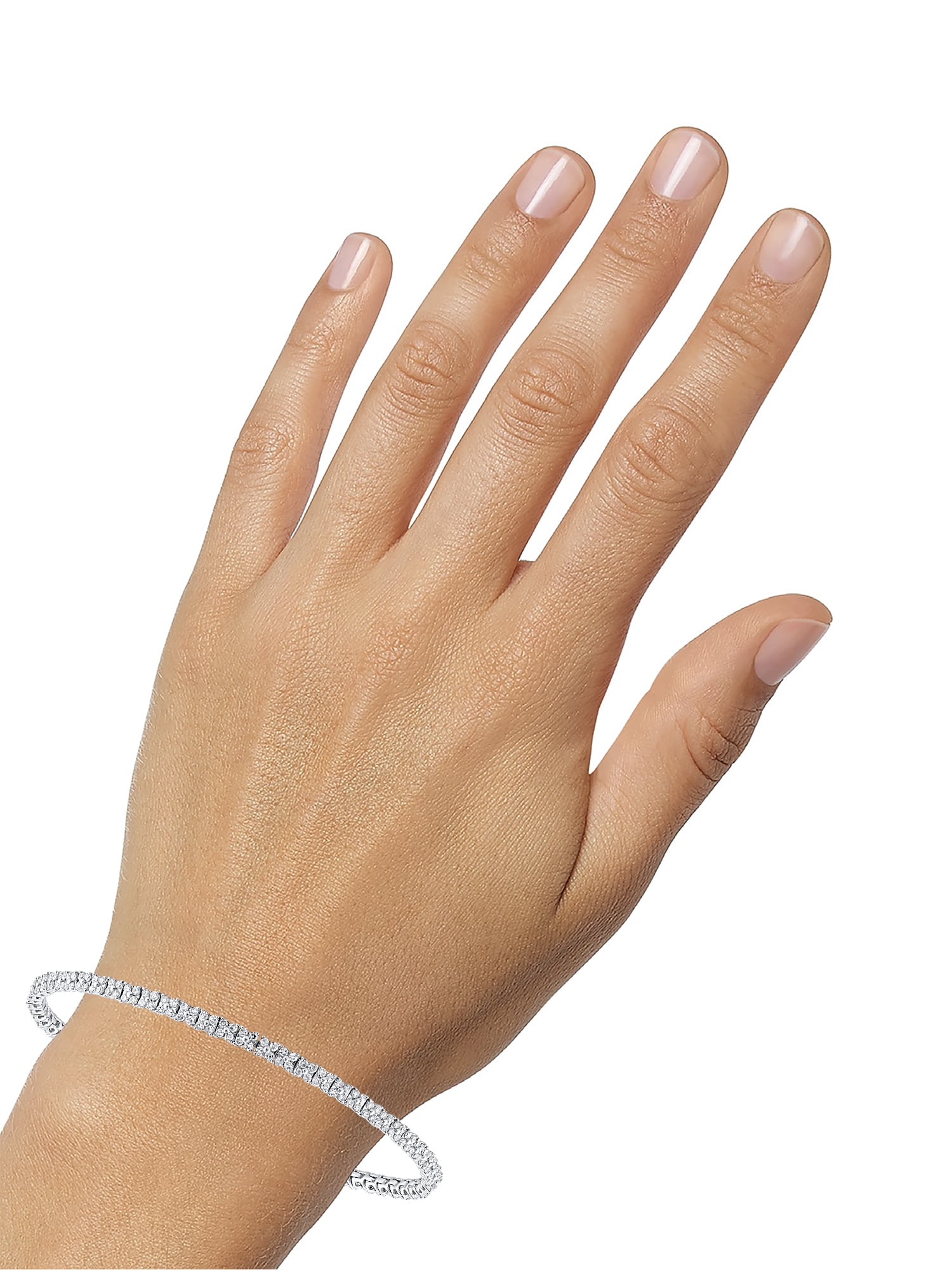 Brilliance Fine Jewelry 2 Carat T.W. Lab Grown Diamond Women Tennis Bracelet in 925 Sterling Silver