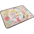 thumbnail image 2 of SKYSONIC Easter Bunny Door mat Non Slip Floor Door Rug Soft Floor Mat for Kitchen Garden Bedroom Indoor Outdoor Entrance Home Holiday Decoration 23.6" x15.7", 2 of 7