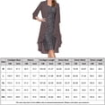 thumbnail image 2 of Vestido Vestido de fiesta de festival de moda casual de trajes elegantes de 2 piezas para mujer (Gris XXXL) Ygjytge Gris T 3EG para Mujer, 2 of 7