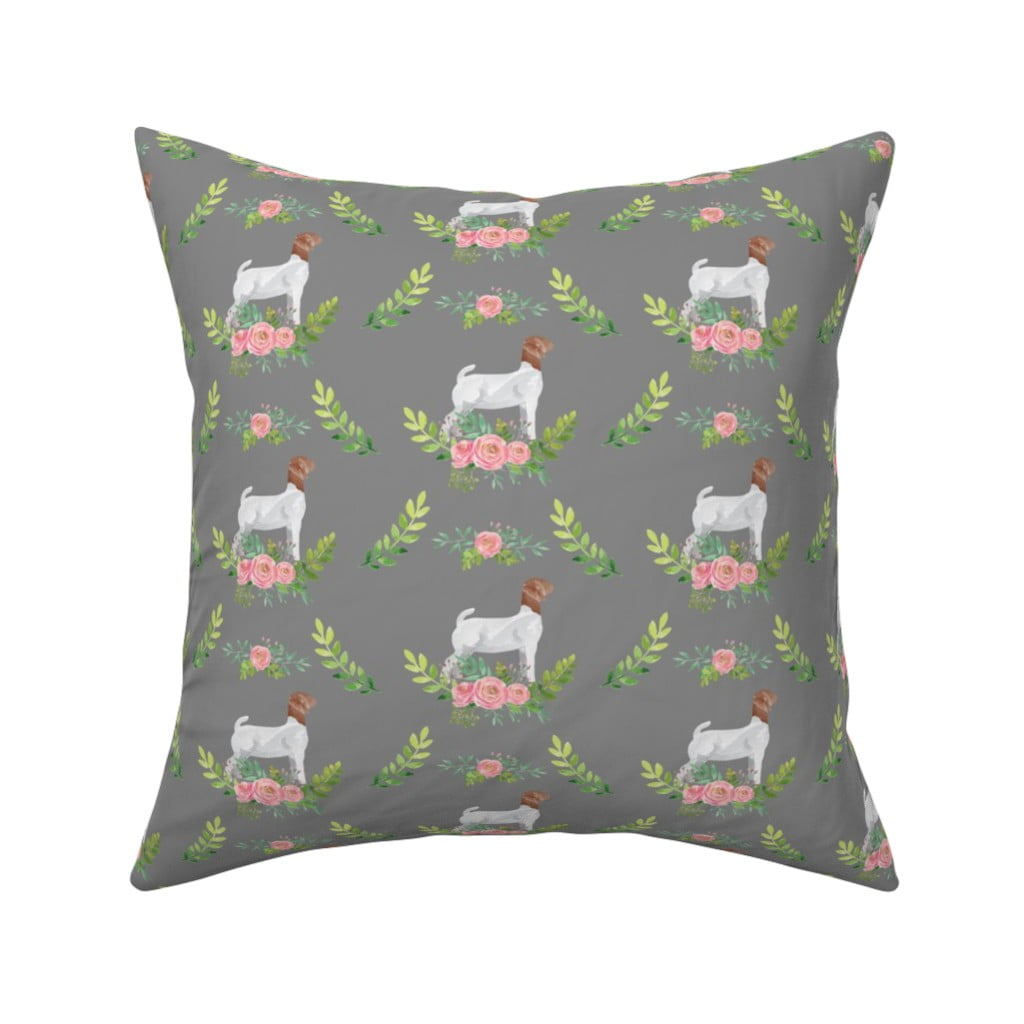 Show Goat Watercolor Farm Throw Pillow Cover W Optional Insert By Roostery Walmart Com Walmart Com