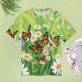 thumbnail image 5 of Daisy T-Shirt O Neck Oversize T-Shirts Short Sleeve Classic Tees Women Summer Graphic Tops, 5 of 5