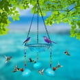 thumbnail image 4 of EUDIDV Suet Bird Feeder Hummingbird Feeder Outdoor Hanging Bird Feeder Birdbath Patio Garden Decoration Avian Feast Station, 4 of 7