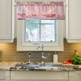 thumbnail image 3 of Pink Heart-shaped Light Box Curtain Valances Window Treatment Rod Pocket Drape Valance 54" X 18" for Kitchen Living Room Bedroom, 3 of 6
