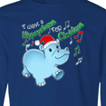 thumbnail image 4 of Inktastic I Want a Hippopotamus for Christmas Hippo in Santa Hat Long Sleeve Youth T-Shirt, 4 of 5