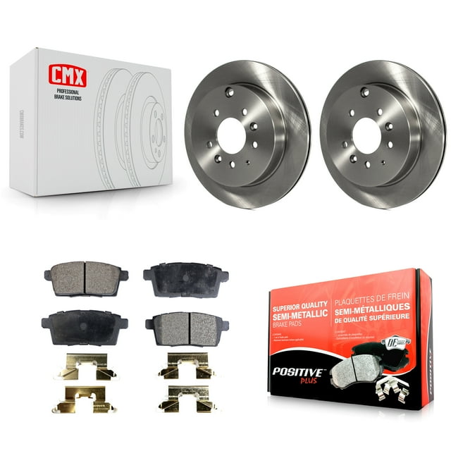 Transit Auto Rear Disc Brake Rotors and Semi-Metallic Pads Kit for Car Ford Edge Mazda CX-7 Lincoln MKX K8F-101847