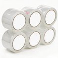 thumbnail image 1 of Cinta de embalar transparente, 6 rollos, 54,6 yardas por rollo, cinta de embalaje resistente para embalar, sellar y almacenar, 1 of 4