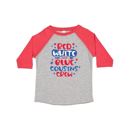 

Inktastic Cousins Crew Red White and Blue 4th of July Gift Toddler Boy or Toddler Girl T-Shirt