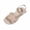 Beige, variant on Women Comfy Elastic Cross Strap Flat Sandals Solid Color Soft Lightweight Open Toe Summer Casual Shoes