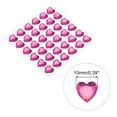 thumbnail image 2 of Uxcell 144 Pcs Heart Rhinestone 10mm Self Adhesive Gems Stickers Jewelry Stickers for Arts & Crafts, DIY Dark Pink, 2 of 6