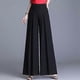 thumbnail image 1 of JWL-Women Casual Loose Chiffon Wide Leg Pants Summer High Waist Widde Leg Trousers Women Vintage Pleated Black Long Pants, 1 of 5