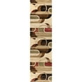thumbnail image 7 of JONATHAN Y UNIQUE 2 x 8 Runner Rug, Tamara Retro Abstract Arches - Cream/Brown/Red, UNQ102A-28, 7 of 7