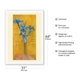 thumbnail image 2 of Irises - From an Original Color Painting by Piet Mondrian c.1910 - Fine Art Rolled Canvas Print 27in x 40in, 2 of 4