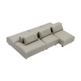 thumbnail image 4 of Bunblic Canapé de Maison de Poupée Modèle Mini Meubles Jeu de Rôle Classique Décoration Maison de Poupée Accessoires avec Oreiller pour Mise en Scène Cadeau m 2 Rangées Gris, 4 of 8
