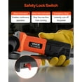 thumbnail image 3 of VEVOR Angle Grinder 4-1/2" 8A Electric Grinder Power Tool 12000RPM High-Speed, 3 of 9