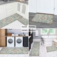 thumbnail image 6 of Kitchen Rugs and Mats Non Skid Washable Bohemian Light Blue Carpet National Design Farmhouse Kitchen Mat and Rug Set,Floor Cushion Waterproof Rug,Rubber Backed Area Rugs for Kitchen Laundry, 6 of 7