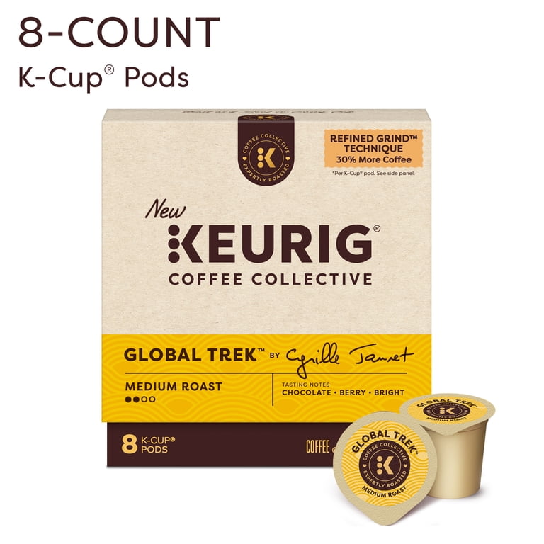 Keurig Coffee Collective, Global Trek Medium Roast K-Cup Pods, 8ct