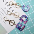 thumbnail image 3 of Xyc 1pcs Keychain Multicolor Letter A - Z Initial Letter Resin Keychain , Accessories Cute Premium Bag Charm, 3 of 3