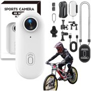 Trusolva Action Camera, 2025 New Upgrade Varnock 4S Body Camera, 170° Wide Angle, with 100ft Waterproof Underwater Camcorder for Cycling, Pet Walking and Outdoors Activities (Black High)