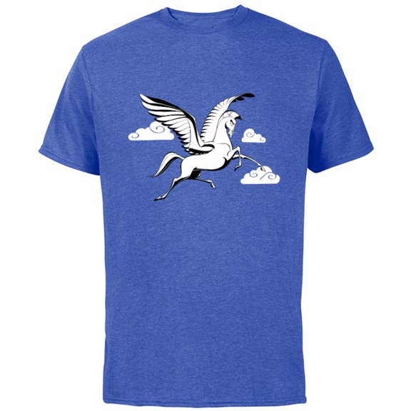 Disney Hercules Pegasus Winged Horse - Short Sleeve Cotton T-Shirt for Adults - Customized-Royal Heather
