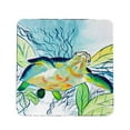 thumbnail image 1 of Betsy Drake CT1118 Smiling Sea Turtle Coaster - Set of 4, 1 of 1