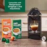 Cafe La Llave Espresso Pods: 80 Dark Roast Latin-Style Coffee Capsules, Intensity 11