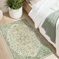 thumbnail image 3 of VUNATE 2'x3' Area Rugs Door Mat Washable Rugs Floral Vintage Entry Rug Botanical Indoor Doormat Soft Carpet for Entryway Kitchen Laundry Room Bathroom Rugs Contemporary Home Decor Green, 3 of 7