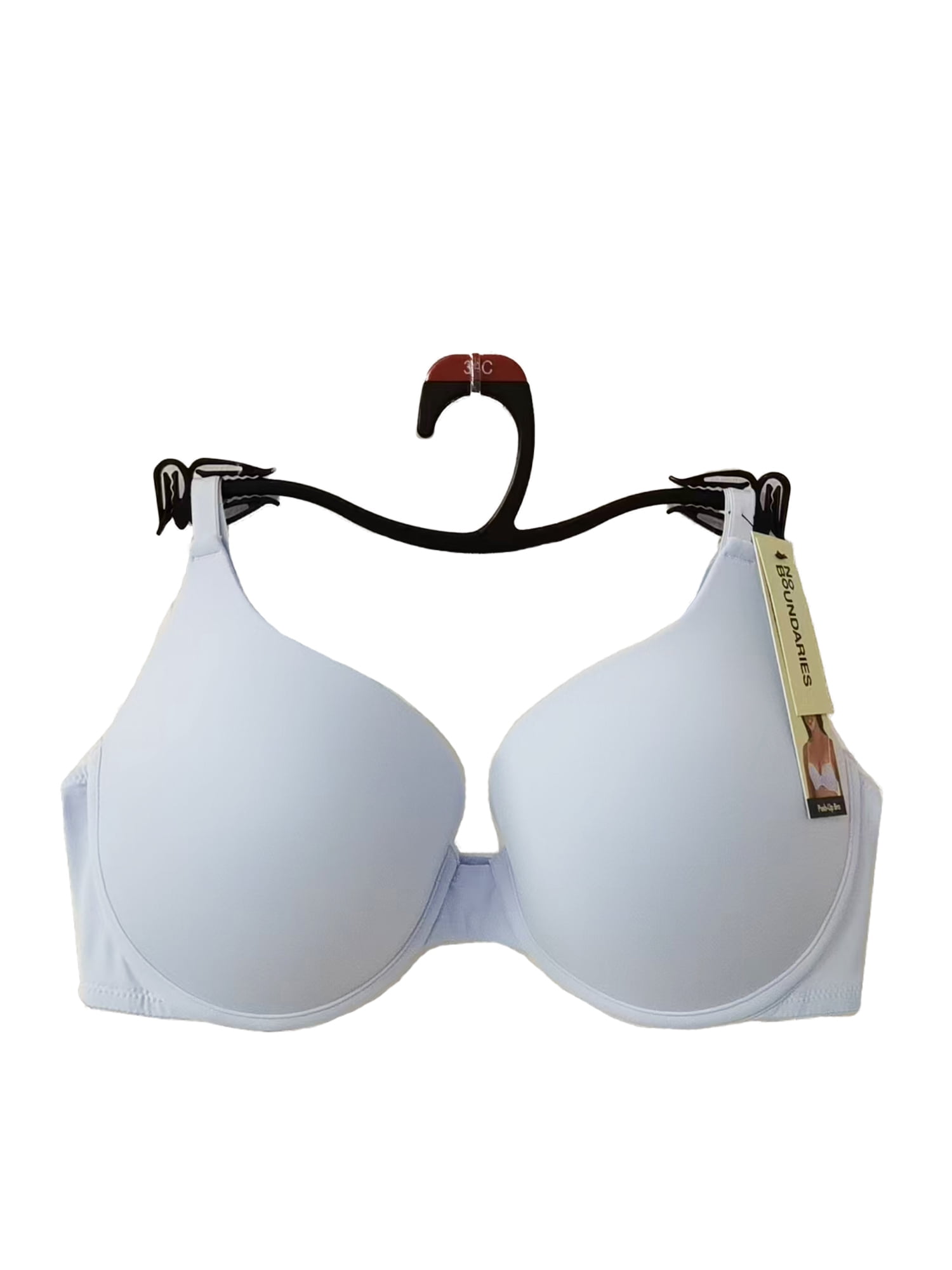 No Boundaries Women’s Smooth Micro Push Up Bra, Sizes 34AA-42DD