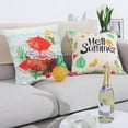 thumbnail image 5 of Summer Pillow Covers 18" x 18" Set of 4, Hello Summer Pillow Cases Sweet Summer Time Throw Pillows Covers Watermelon Pineapple Summer for Home Decor Couch Sofa Patio Bedroom, 5 of 6