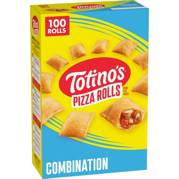 Totino's Pizza Rolls, Combination Flavored, Frozen Snacks, 100 Rolls, 48.8 oz