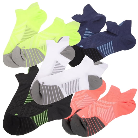 OFFIGAM 5Pairs Womens Anti Slip Breathable Mesh Ankle Socks for Running