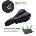 thumbnail image 2 of Funda para Sillín de Bicicleta, Funda de Gel para Sillín de Bicicleta, Cojín de Silicona para Sillín de Bicicleta, Hecho de Silicona y Esponja, Transpirable, Suave, para montaña MTB, Bicicleta de Carretera, para Hombres y Mujeres Rojo Verde, 2 of 5