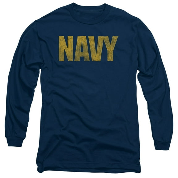 Navy Men's Logo Long Sleeve Blue
